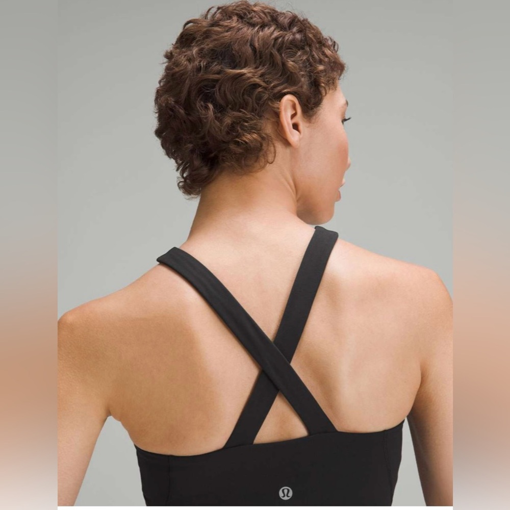 Women's Black Cross-Back Top - Picture 3 of 12